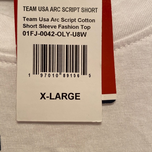 Team USA White T-Shirt with Red and Blue Print… - Picture 7 of 7